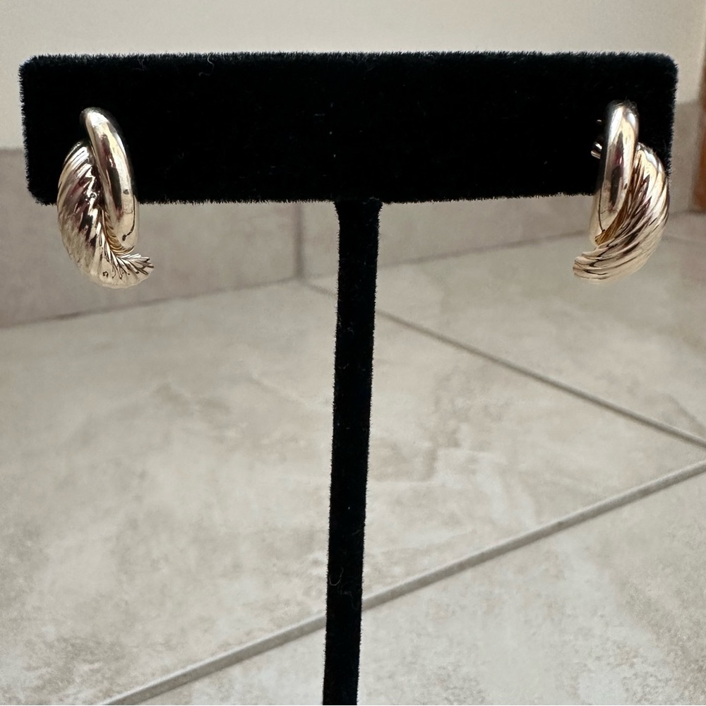 14k Solid Gold Earrings - Picture 3 of 14